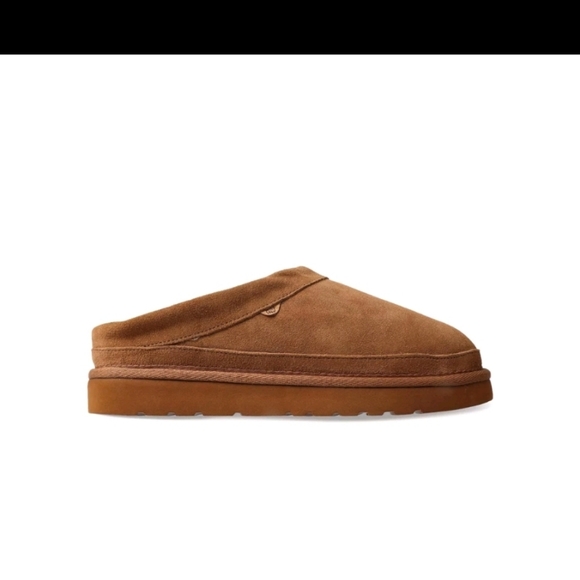 Lamo Jules Women's Clog Premium Suede Slip-On - Chestnut - Picture 3 of 8